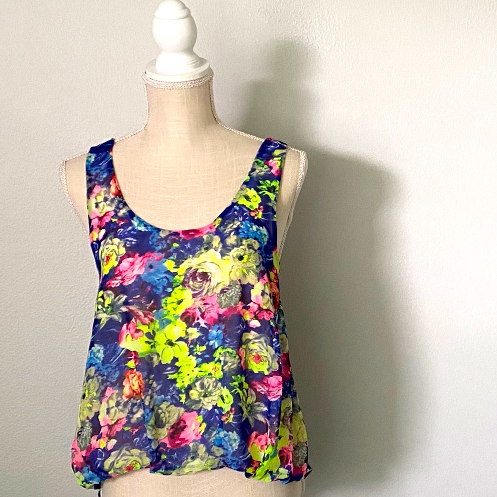 ASTR flower print tank